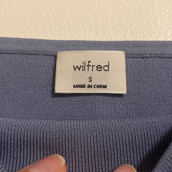 Aritzia Wilfred Sheer Puff Sleeve Top - Picture 3 of 3